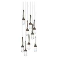 Link 9-Light Clear Glass Pendant