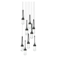 Link 9-Light Clear Glass Pendant