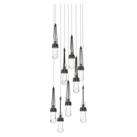 Link 9-Light Clear Glass Pendant