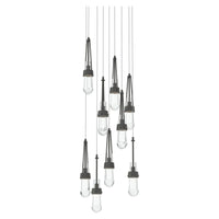 Link 9-Light Clear Glass Pendant