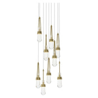 Link 9-Light Clear Glass Pendant