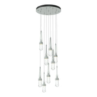 Link 9-Light Clear Glass Pendant