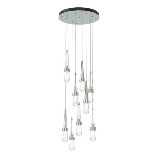 Link 9-Light Clear Glass Pendant