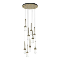 Link 9-Light Clear Glass Pendant