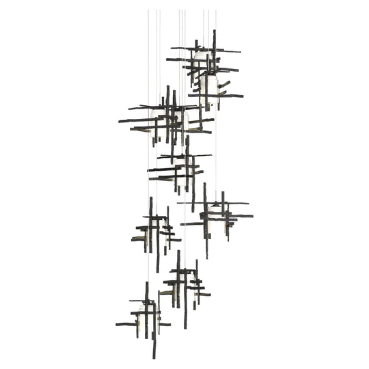 Tura 9-Light Frosted Glass Pendant