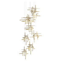 Tura 9-Light Frosted Glass Pendant