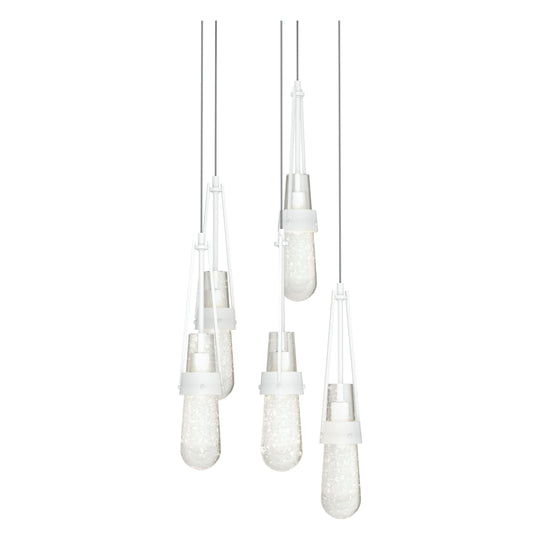 Link 5-Light Blown Glass Pendant