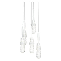 Link 5-Light Blown Glass Pendant
