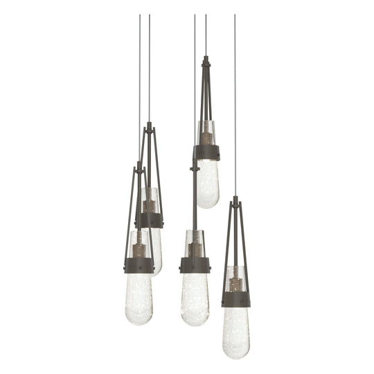 Link 5-Light Blown Glass Pendant