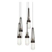 Link 5-Light Blown Glass Pendant