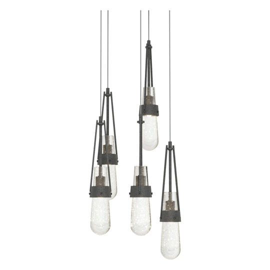 Link 5-Light Blown Glass Pendant