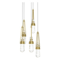Link 5-Light Blown Glass Pendant