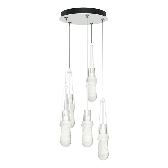 Link 5-Light Blown Glass Pendant