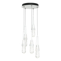 Link 5-Light Blown Glass Pendant