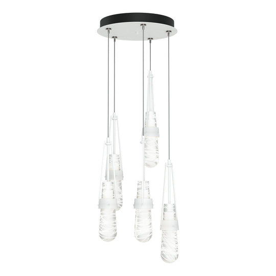 Link 5-Light Blown Glass Pendant