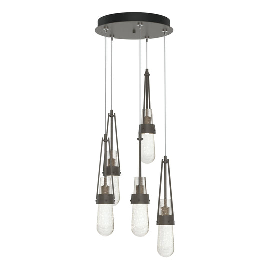 Link 5-Light Blown Glass Pendant