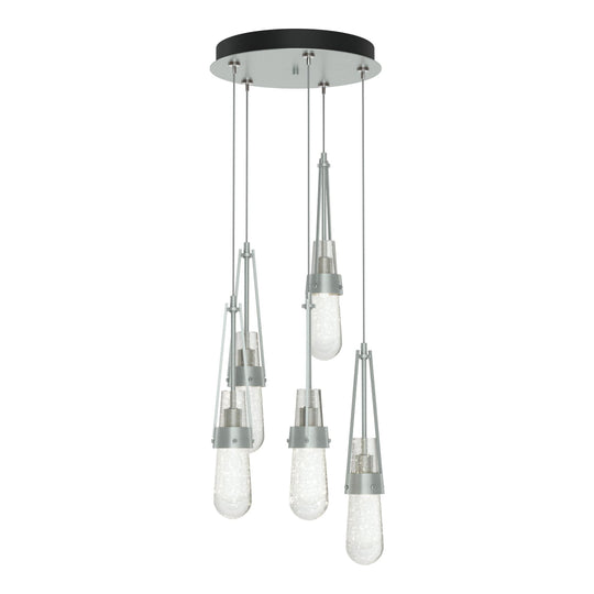 Link 5-Light Blown Glass Pendant