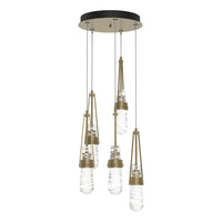 Link 5-Light Blown Glass Pendant