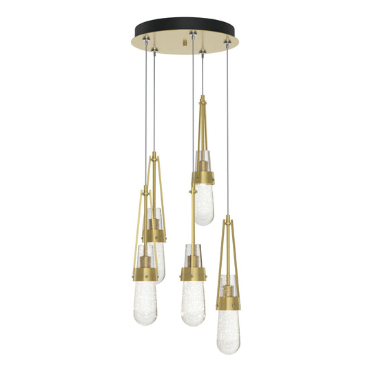Link 5-Light Blown Glass Pendant