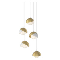 Brooklyn 5-Light Double Shade Pendant