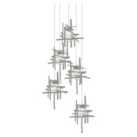 Tura 5-Light Seeded Glass Pendant