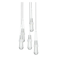 Link 5-Light Clear Glass Pendant