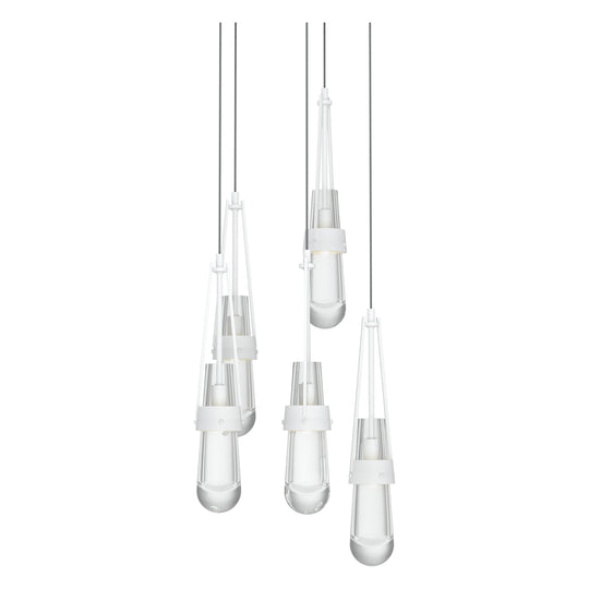 Link 5-Light Clear Glass Pendant