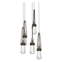 Link 5-Light Clear Glass Pendant