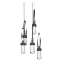 Link 5-Light Clear Glass Pendant