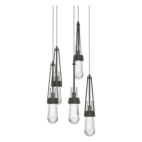 Link 5-Light Clear Glass Pendant