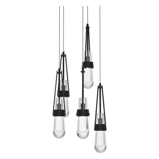 Link 5-Light Clear Glass Pendant