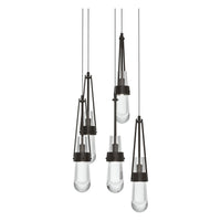 Link 5-Light Clear Glass Pendant