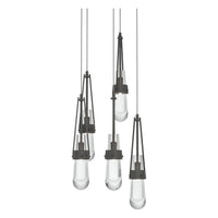 Link 5-Light Clear Glass Pendant