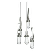 Link 5-Light Clear Glass Pendant