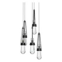 Link 5-Light Clear Glass Pendant