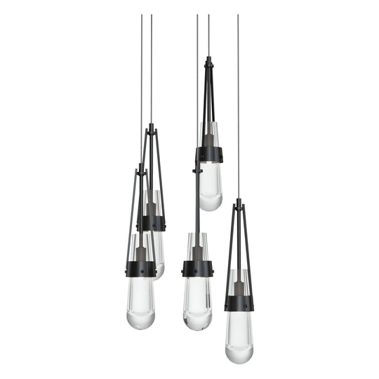 Link 5-Light Clear Glass Pendant