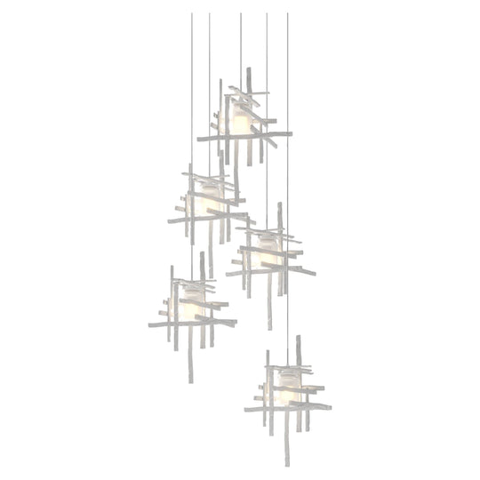 Tura 5-Light Frosted Glass Pendant