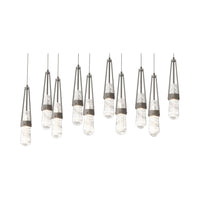 Link 10-Light Blown Glass Pendant