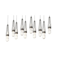 Link 10-Light Blown Glass Pendant