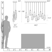 Luma 10-Light Large Crystal Pendant