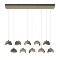 Brooklyn 10-Light Double Shade Pendant
