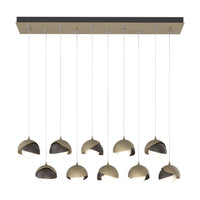 Brooklyn 10-Light Double Shade Pendant