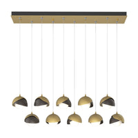 Brooklyn 10-Light Double Shade Pendant