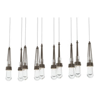 Link 10-Light Clear Glass Pendant