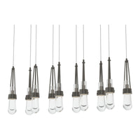 Link 10-Light Clear Glass Pendant