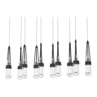 Link 10-Light Clear Glass Pendant