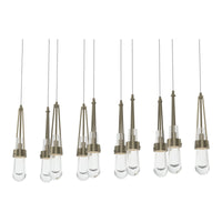 Link 10-Light Clear Glass Pendant