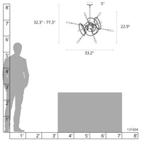 Olympus 12-Light Starburst Pendant