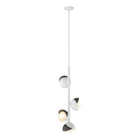 Brooklyn 4-Light Double Shade Vertical Pendant