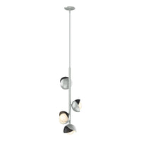Brooklyn 4-Light Double Shade Vertical Pendant